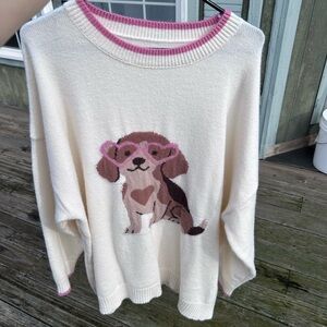 BloomChic Cream Knit Sweater